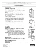 Preview for 1 page of Hubbell HBL2320SW Installation Instructions