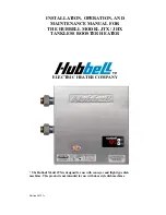 Hubbell JHX Installation, Operation And Maintenance Manual preview