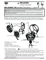 Hubbell Kim Lighting Neo Sphere NS Installation Instructions preview