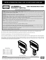 Hubbell Sling SGF2 Installation Instructions preview