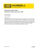 Hubbell Spikeshield HBL10P120C Instruction Bulletin preview