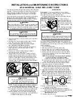 Preview for 1 page of Hubbell Universal Cable Reel-Direct Drive UE28 Installation And Maintenance Instructions