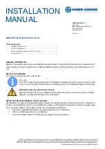 HUBER+SUHNER MASTERLINE Ultimate Small Cell Installation Manual preview