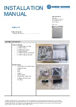 HUBER+SUHNER Optibox 16 Installation Manual preview