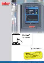 Preview for 1 page of Huber Pilot ONE Unistat T300 Series Operation Manual