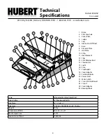 Предварительный просмотр 3 страницы Hubert 53232 Technical Bulletin