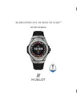 Preview for 1 page of Hublot SBF8A Instruction Manual