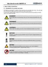 Предварительный просмотр 14 страницы Hubner AMP 41 Operating And Assembly Instructions Manual