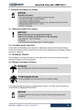 Предварительный просмотр 19 страницы Hubner AMP 41 Operating And Assembly Instructions Manual