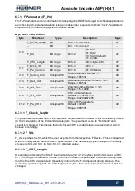 Предварительный просмотр 47 страницы Hubner AMP 41 Operating And Assembly Instructions Manual