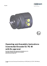 Hubner Ex FG 40 Operating And Assembly Instructions Manual предпросмотр