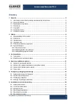 Preview for 3 page of Hubner FG 2 Series Operating And Assembly Instructions Manual