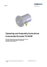 Hubner FG INOX Operating And Assembly Instructions Manual предпросмотр