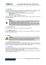 Предварительный просмотр 6 страницы Hubner FGH 40 Series Operating And Assembly Instructions Manual