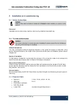 Предварительный просмотр 17 страницы Hubner FGH 40 Series Operating And Assembly Instructions Manual