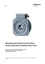 Hubner FGH 6 Operating And Assembly Instructions Manual предпросмотр