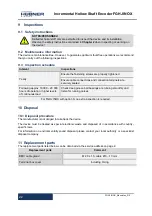 Предварительный просмотр 22 страницы Hubner FGHJ INOX Operating And Assembly Instructions Manual