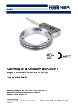 Hubner MAG 200S Series Customer'S Operating And Assembly Instructions предпросмотр