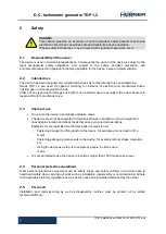 Preview for 7 page of Hubner TDP 1,2 Series Operating And Assembly Instructions Manual