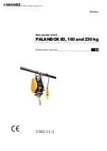 Huchez PALANBOX 160 Instruction Manual preview