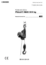 Huchez PULLEY-MAN Assembly And Start-Up Intructions preview