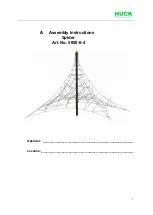 HUCK Seiltechnik 5000-6-4 Assembly Instructions Manual предпросмотр