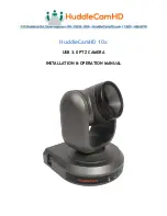 HuddleCamHD 10X-G2 Installation & Operation Manual предпросмотр