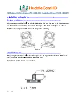 Preview for 13 page of HuddleCamHD 10X-G3 Installation & Operation Manual