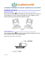 Preview for 12 page of HuddleCamHD 30X Installation & Operation Manual