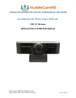 HuddleCamHD HC-WEBCAM-120 Installation & Operation Manual preview