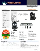 Предварительный просмотр 11 страницы HuddleCamHD HC10X-720-BK Datasheet