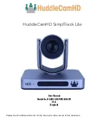 Preview for 1 page of HuddleCamHD HC20X-SIMPLTRACKLITE User Manual