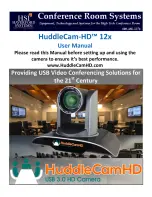 HuddleCamHD HuddleCam-HD 12x User Manual preview