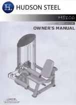 Preview for 1 page of HUDSON STEEL H8106 Owner'S Manual