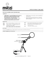 Preview for 2 page of HUDSON VALLEY LIGHTING mitzi BRIELLE Assembly And Mounting Instructions