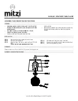 Preview for 1 page of HUDSON VALLEY LIGHTING mitzi HEATHER Assembly And Mounting Instructions