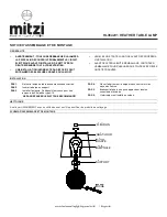 Preview for 3 page of HUDSON VALLEY LIGHTING mitzi HEATHER Assembly And Mounting Instructions