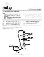 Preview for 1 page of HUDSON VALLEY LIGHTING mitzi MILLA HL175201 Assembly And Mounting Instructions