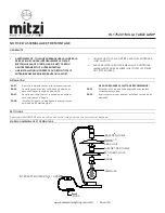 Preview for 2 page of HUDSON VALLEY LIGHTING mitzi MILLA HL175201 Assembly And Mounting Instructions