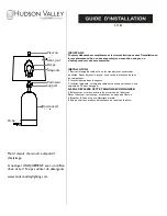 Preview for 2 page of hudson valley ALBERSTON Installation Instructions