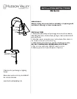 Предварительный просмотр 1 страницы hudson valley CURVES NO.1 MDSL502 Installation Instructions