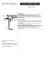 Preview for 2 page of hudson valley HILLCREST L1053 Installation Instructions