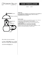 Preview for 2 page of hudson valley HUDSON VALLEY LI510 Installation Instructions