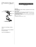 hudson valley KBS1351203 Installation Instructions предпросмотр