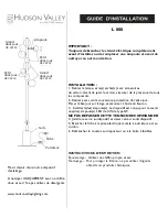 Preview for 2 page of hudson valley L 808 Installation Instructions