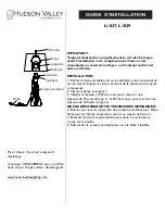 Preview for 2 page of hudson valley L1027 Installation Instructions