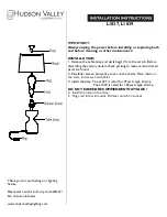 hudson valley L1037 Installation Instructions предпросмотр