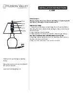 hudson valley L1048 Installation Instructions предпросмотр