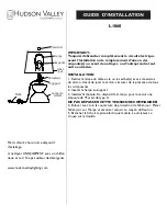 Предварительный просмотр 2 страницы hudson valley L1060 Installation Instructions