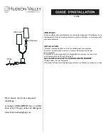 Preview for 2 page of hudson valley L1403 Installation Instructions